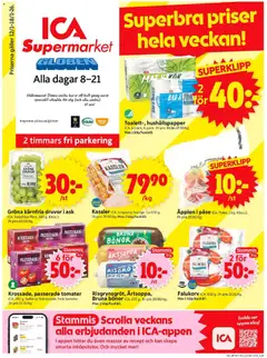 ICA Supermarket - Stockholm Globen - Förhandsvisning av reklamblad från butik ICA Supermarket aktuell från 12.01.2026