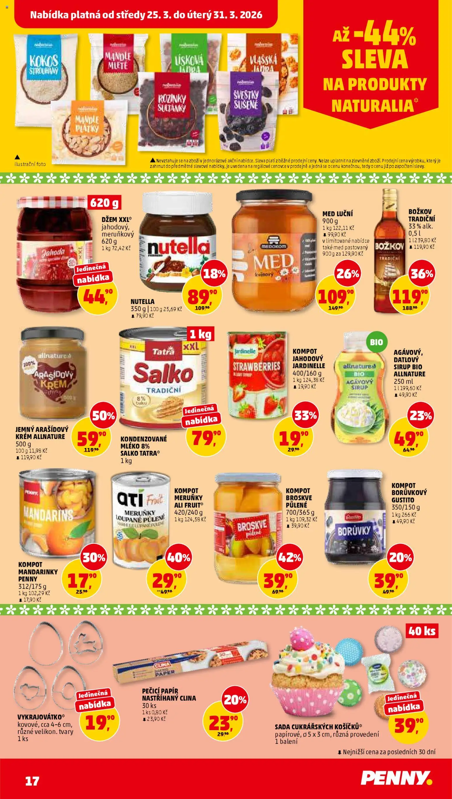 Penny Market leták od 25.03.2026 | Strana: 17 | Produkty: Kompot, Mléko, Salko, Božkov