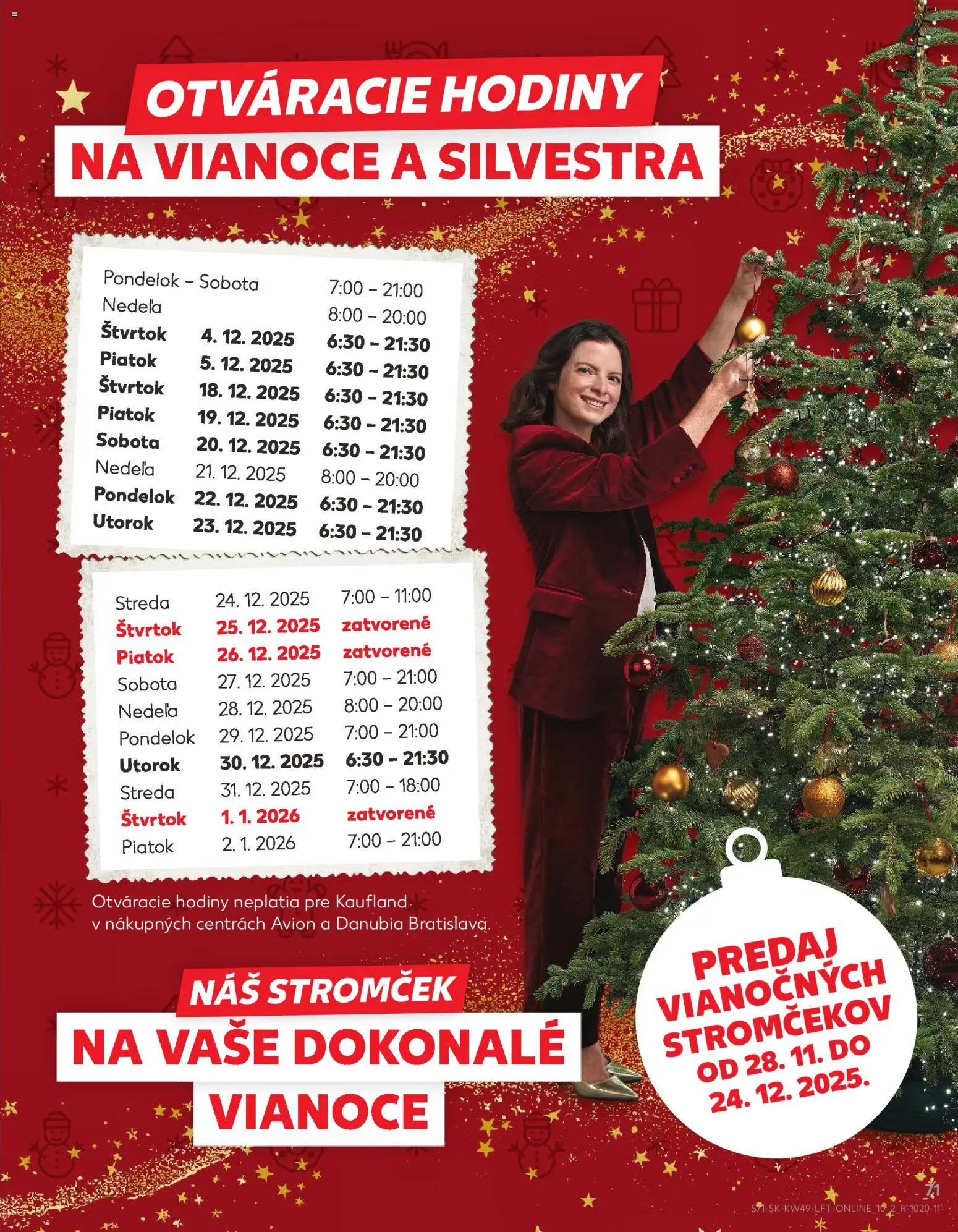 Kaufland SK akciós ujság - amely érvényes a következő dátumtól: 04.12.2025 | Oldal: 71