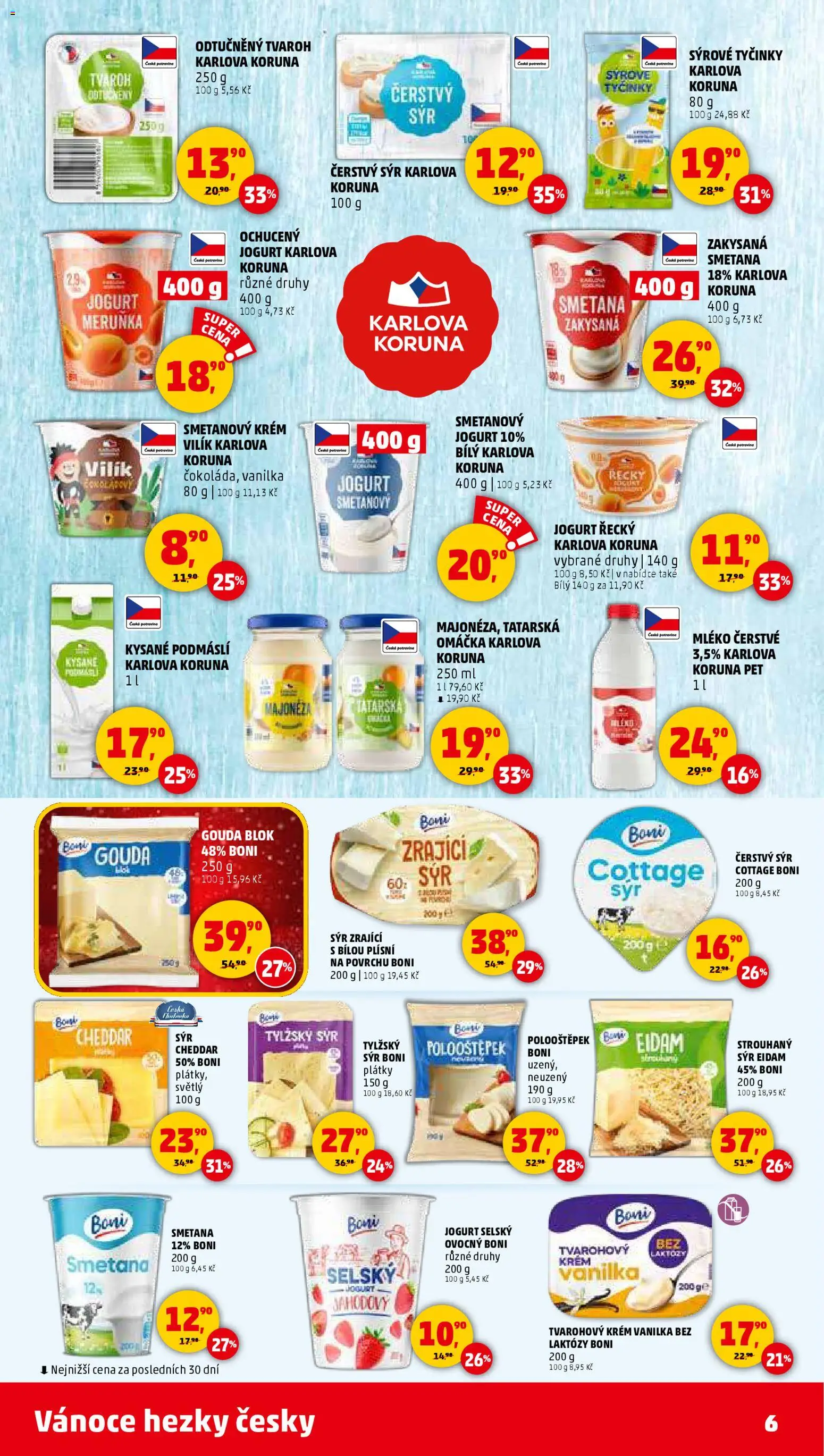 Penny Market leták - Čtvrtečník od 27.11.2025 | Strana: 6 | Produkty: Gouda, Sýr, Tvaroh, Čerstvý sýr