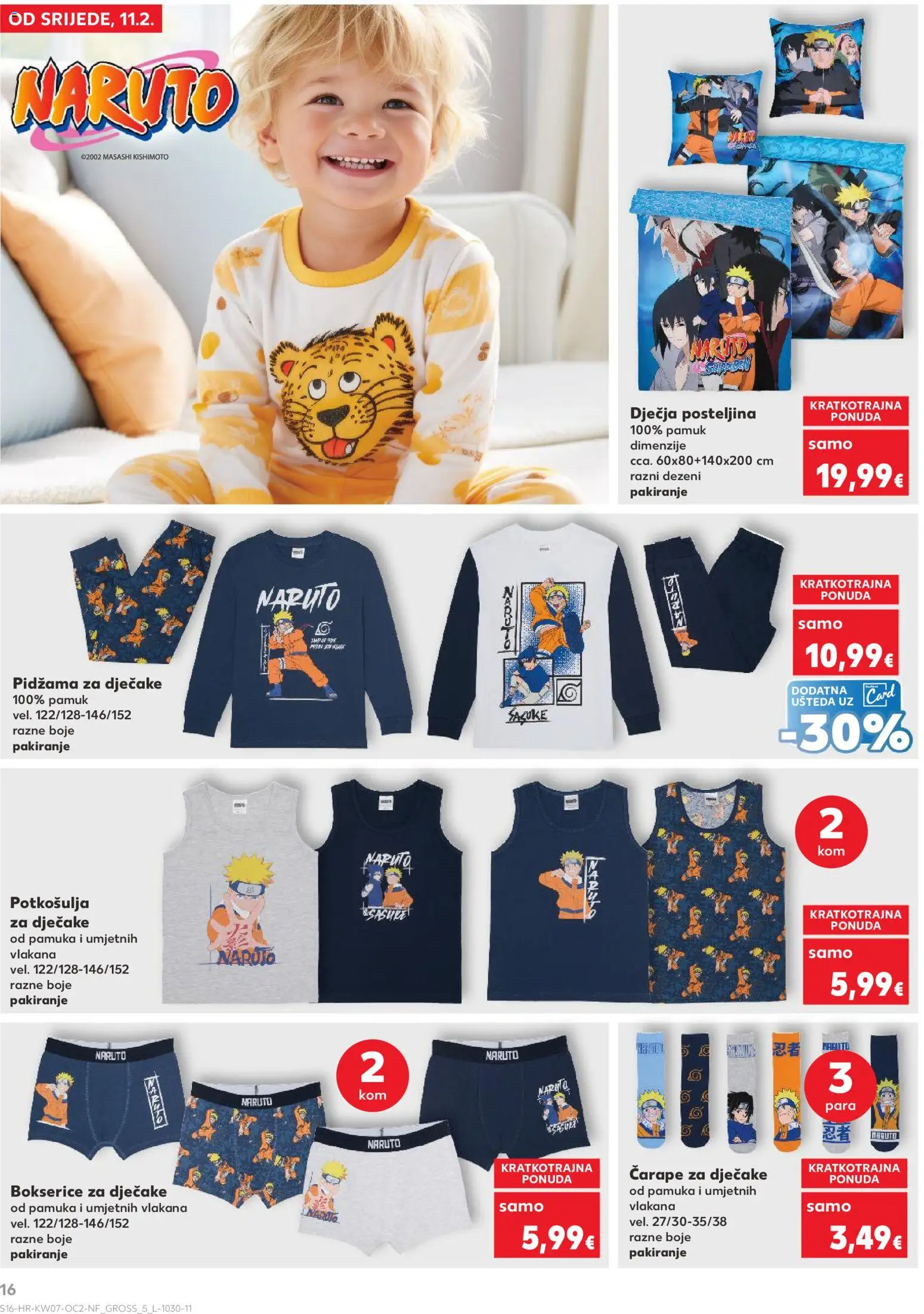 Kaufland katalog | vrijedi od 11.02.2026 | Stranica: 16 | Proizvodi: Čarape, Posteljina, Pidžama, Bokserice