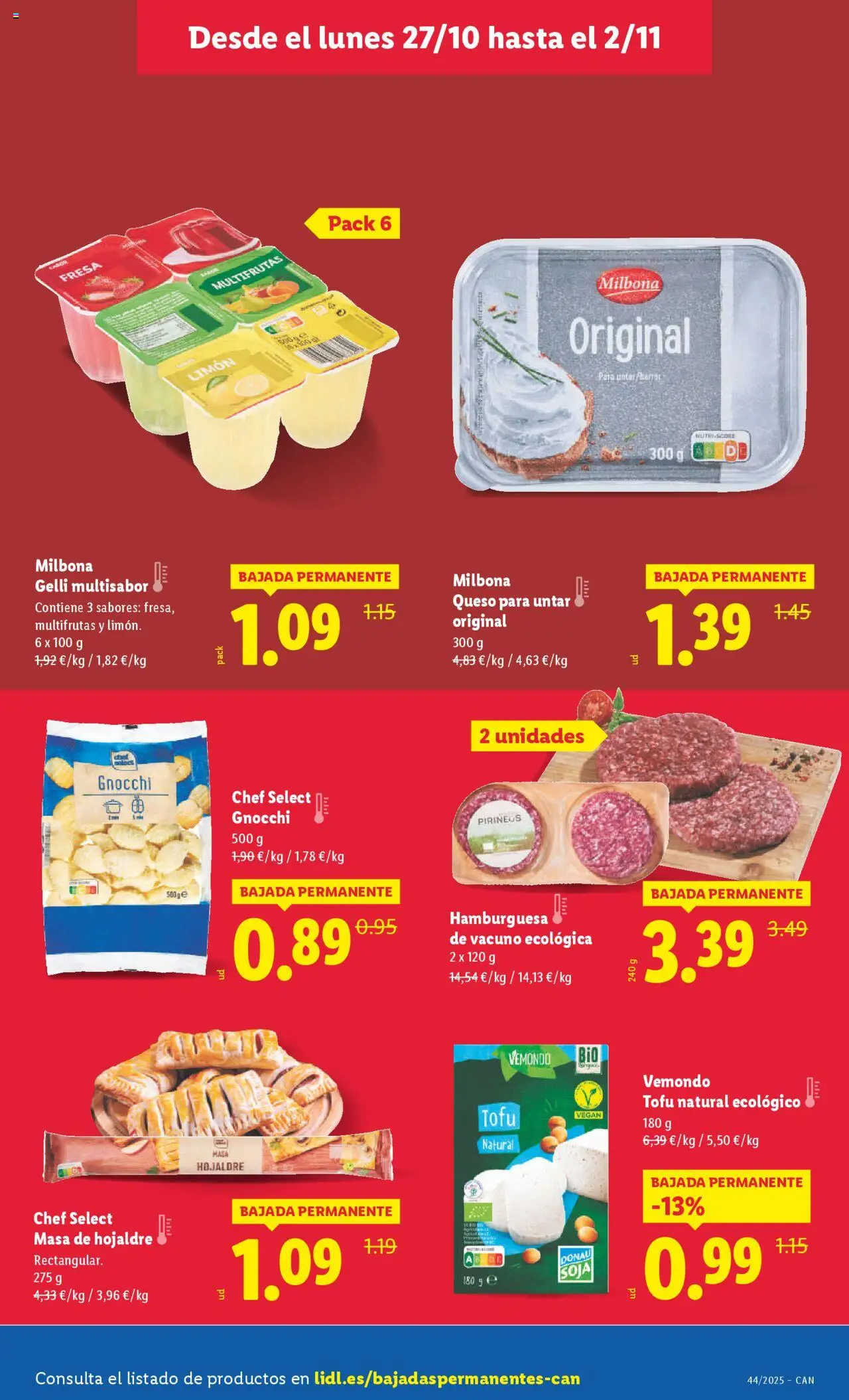 Lidl - Canarias │ válido desde el 27.10.2025 | Página: 3 | Productos: Queso, Σοκολατούχο γάλα, Queso para untar