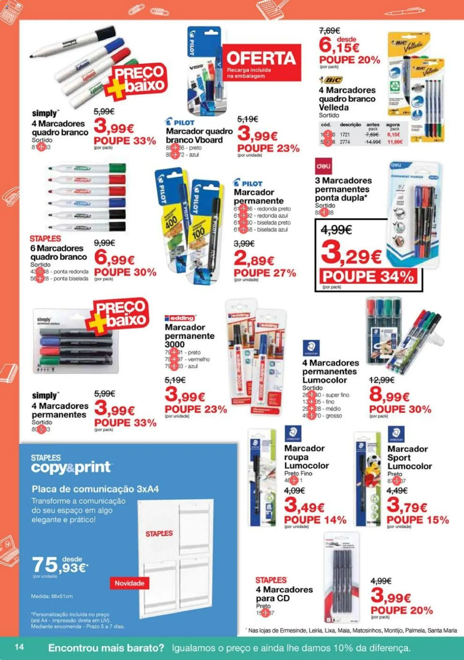 Staples - Folheto Regresso ao Escritório 2026 │ válido de 05.01.2026 | Página: 14 | Produtos: Quadro