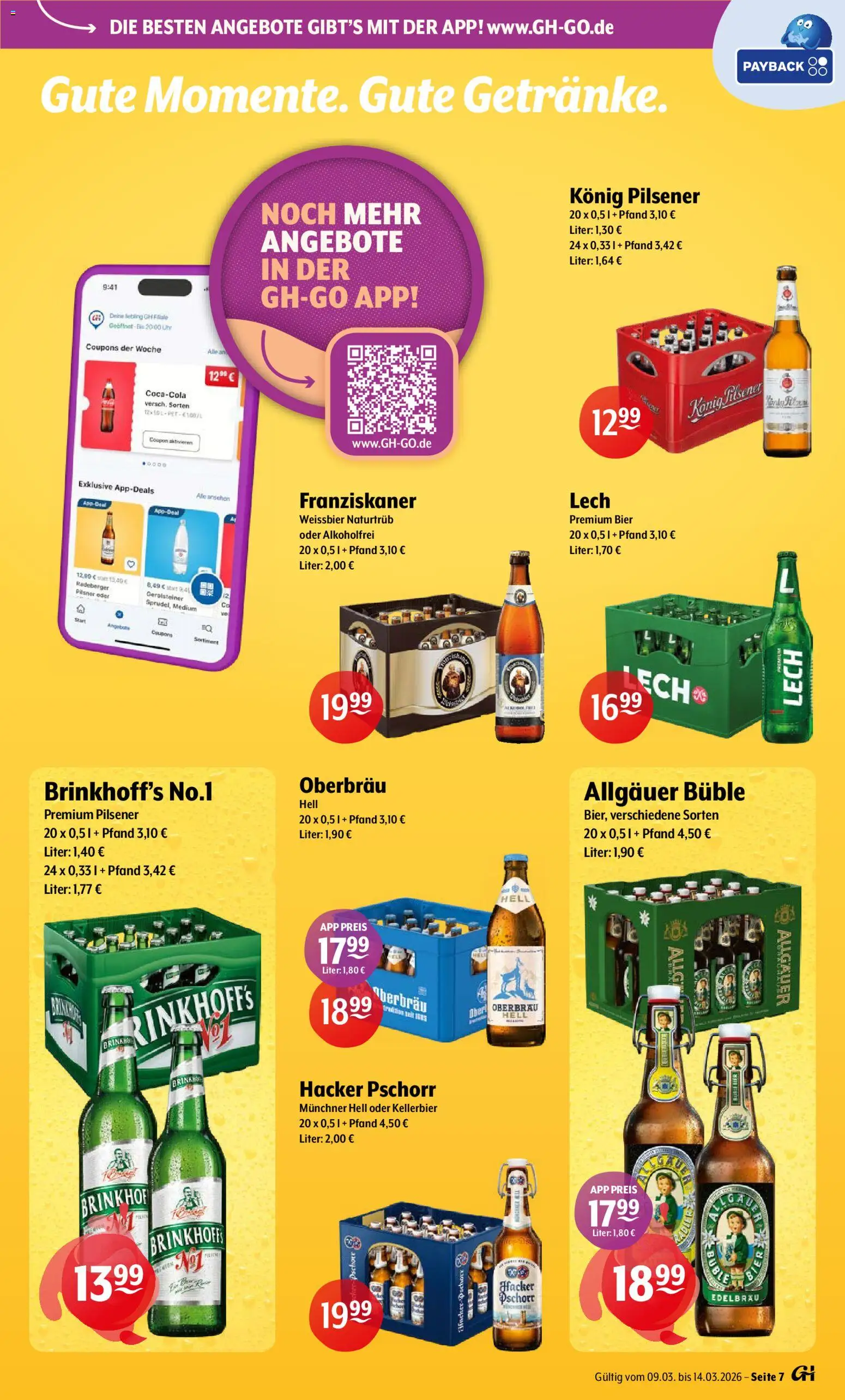 Getränke Hoffmann - Nordrhein - Westfalen – gültig ab 09.03.2026 | Seite: 7 | Produkte: Konig pilsener, Bier, Weißbier, Uhr