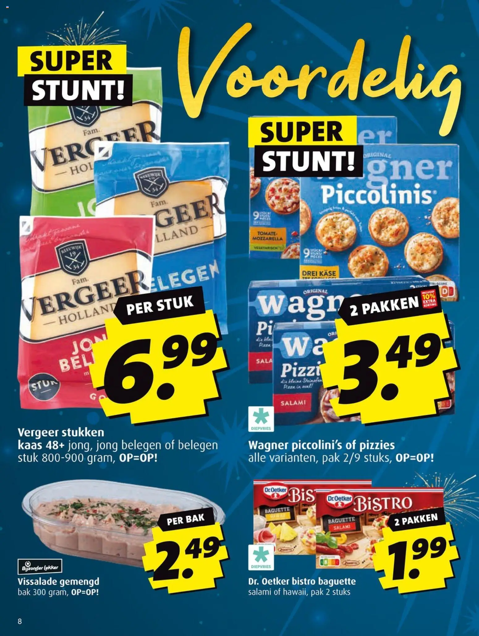 {H1} | Pagina: 8 | Producten: Kaas, Salami, Baguette, Mozzarella