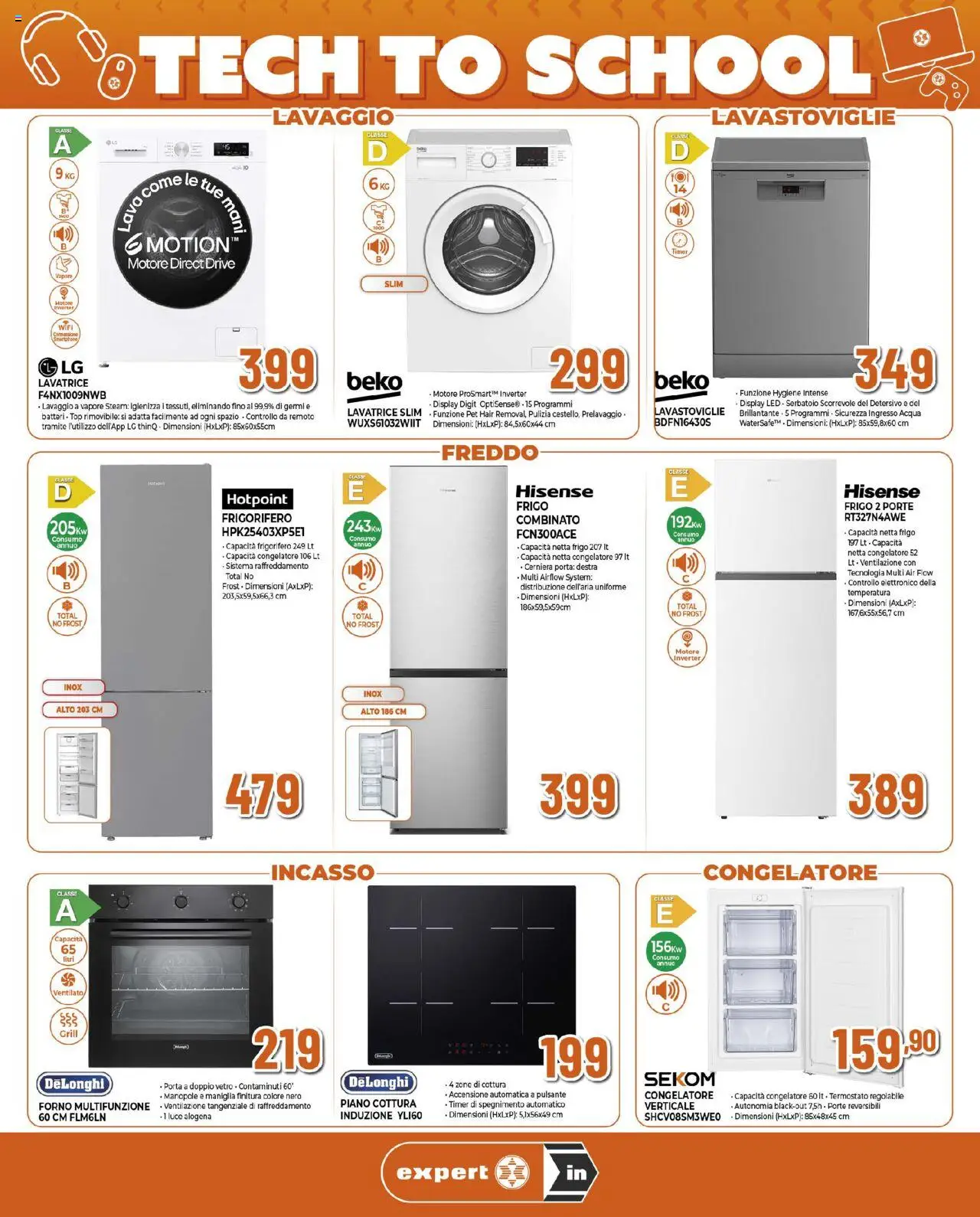 Volantino Ipercoop del 14.08.2025 | Pagina: 6 | Prodotti: Acqua, Top, Lavatrice, Forno