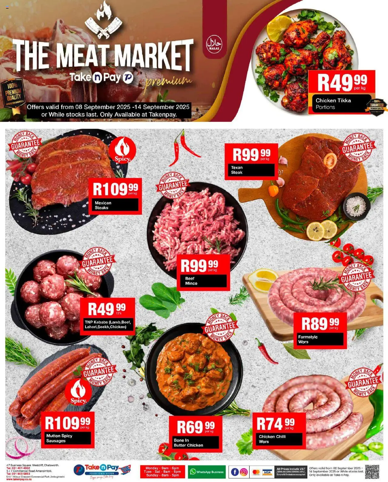 New Take n Pay catalogue – valid from 08.09.2025 | Page: 15 | Products: Butter, Chicken, Beef, Chilli