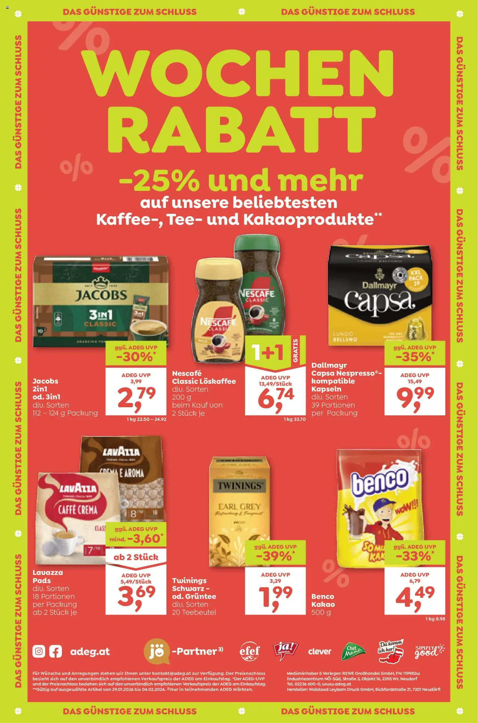 ADEG Flugblatt gültig ab 29.01.2026 | Seite: 12 | Produkte: Tee