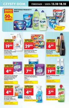 Pogląd oferty "Biedronka gazetka" - ważna od 13.10.2025 | Strona: 71 | Produkty: Oxy, Lovela, Detergent, Płyn do mycia naczyń