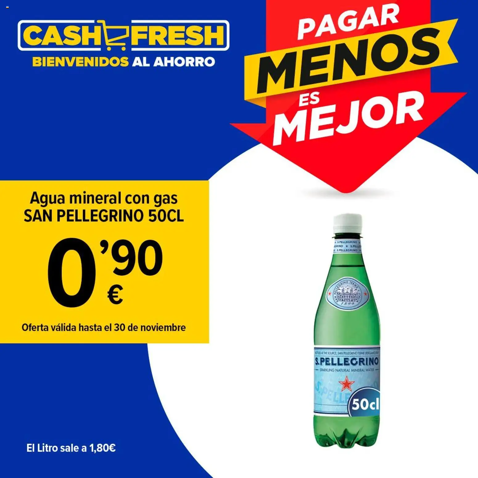 Cash Fresh folleto │ válido desde el 13.11.2025 | Página: 1 | Productos: Agua mineral