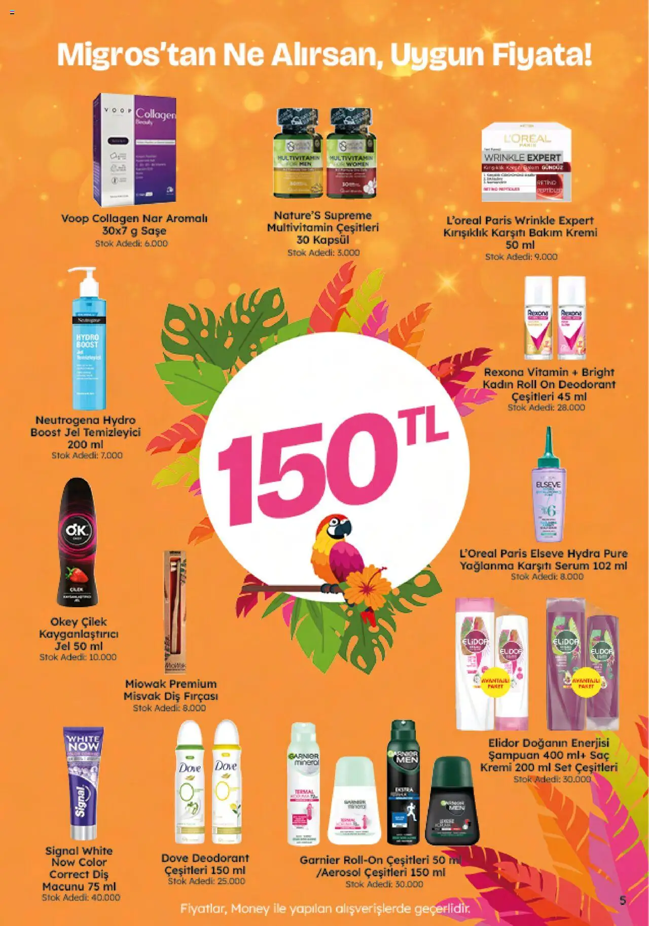 Migros Katalog - 5M Migroskop Dijital - 12.06.2025 tarihinden itibaren geçerlidir | Sayfa: 5 | Ürünler: Şampuan, Diş fırçası, Çilek, Nar