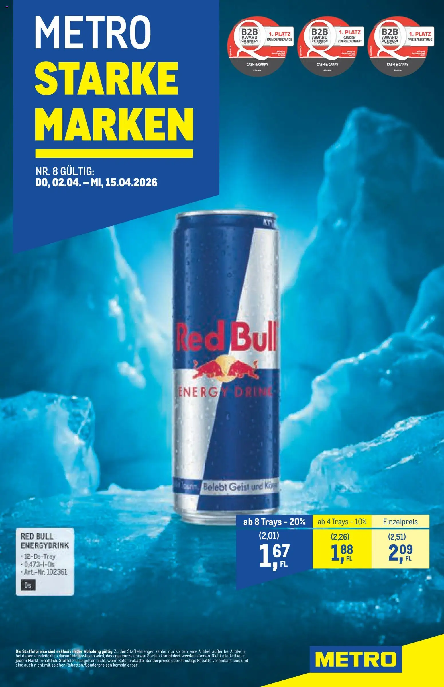 Metro angebote Starke Marken MP08 gültig ab 02.04.2026 | Seite: 1