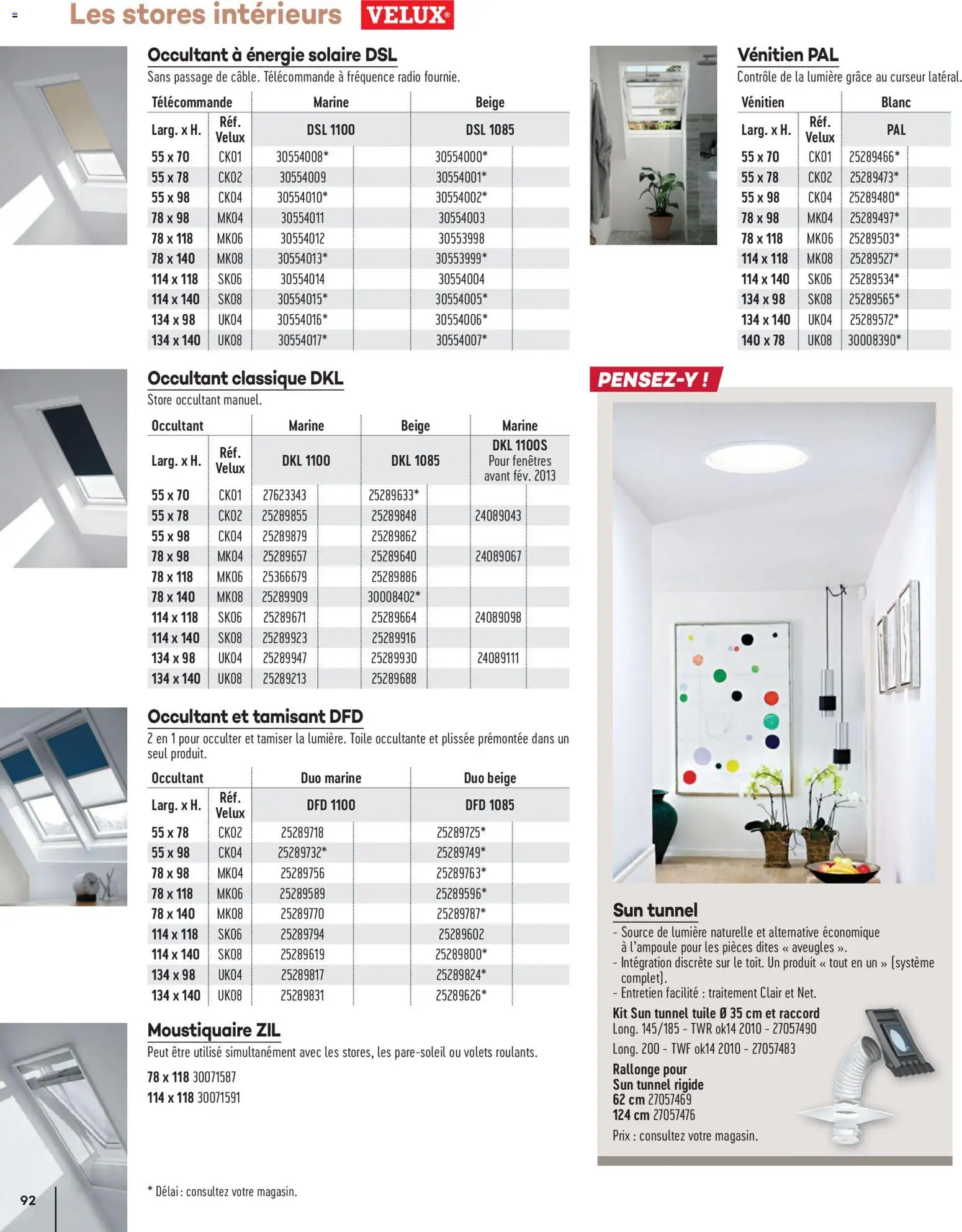 {H1} | Page: 92 | Produits: Radio, Tuile, Moustiquaire, Télécommande