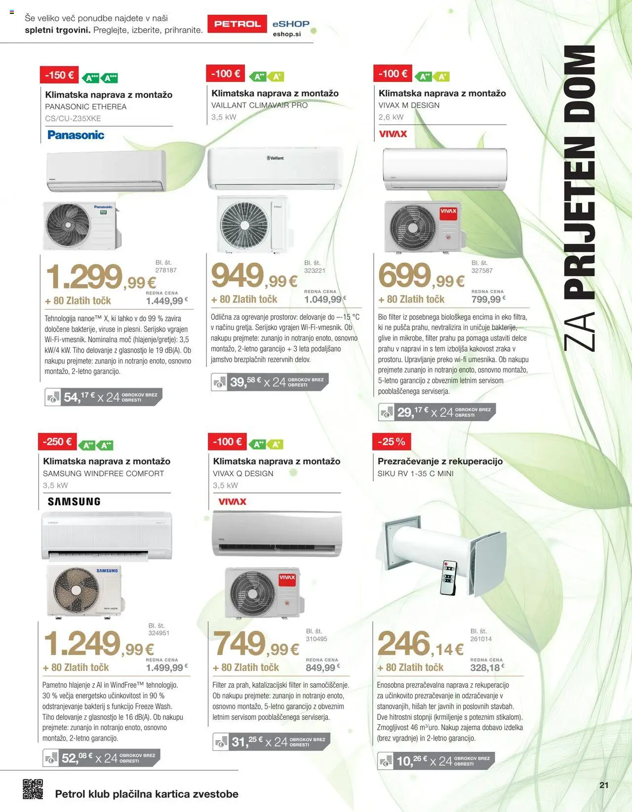 Petrol katalog │ velja od 01.07.2025 | Stran: 20 | Izdelki: Klimatska naprava