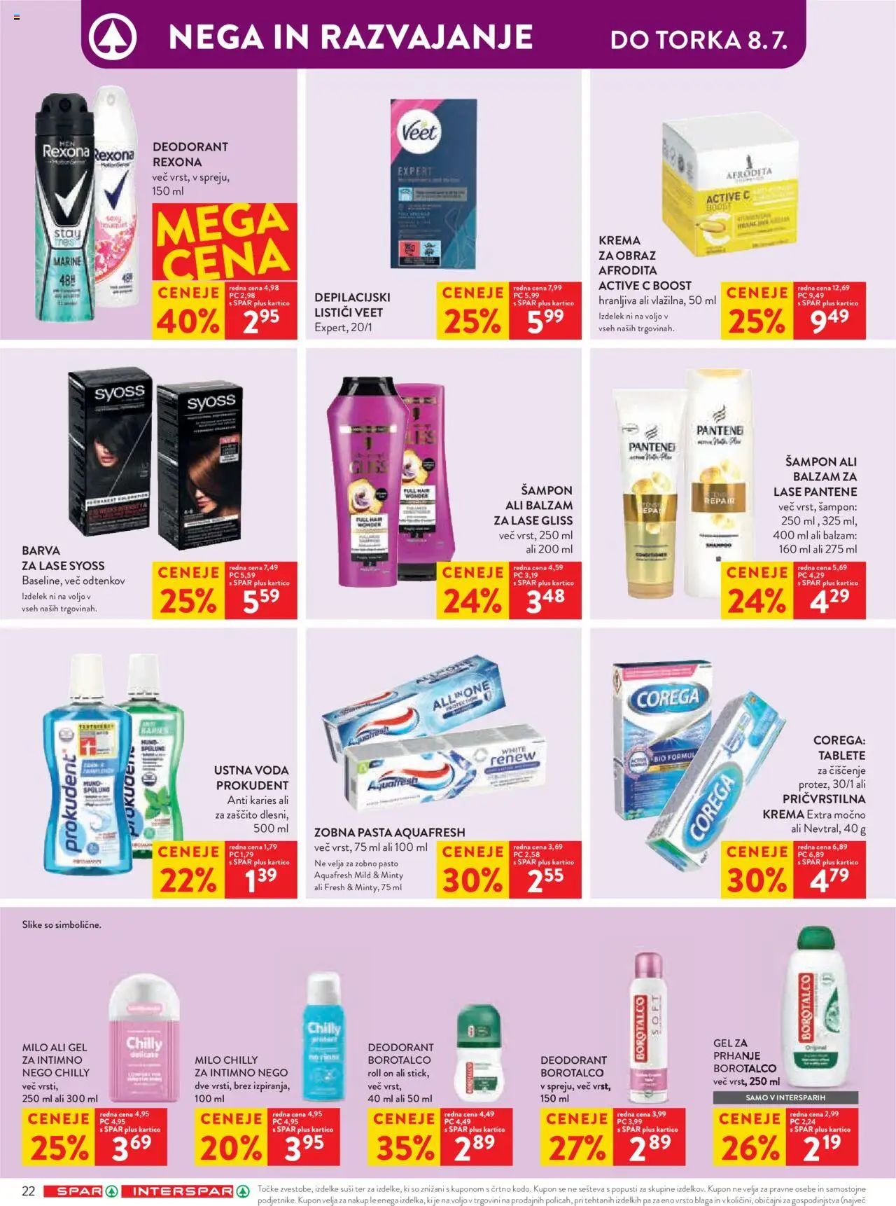 Spar katalog  27/25 │ velja od 02.07.2025 | Stran: 28 | Izdelki: Sampon, Krema, Milo, Zobna pasta