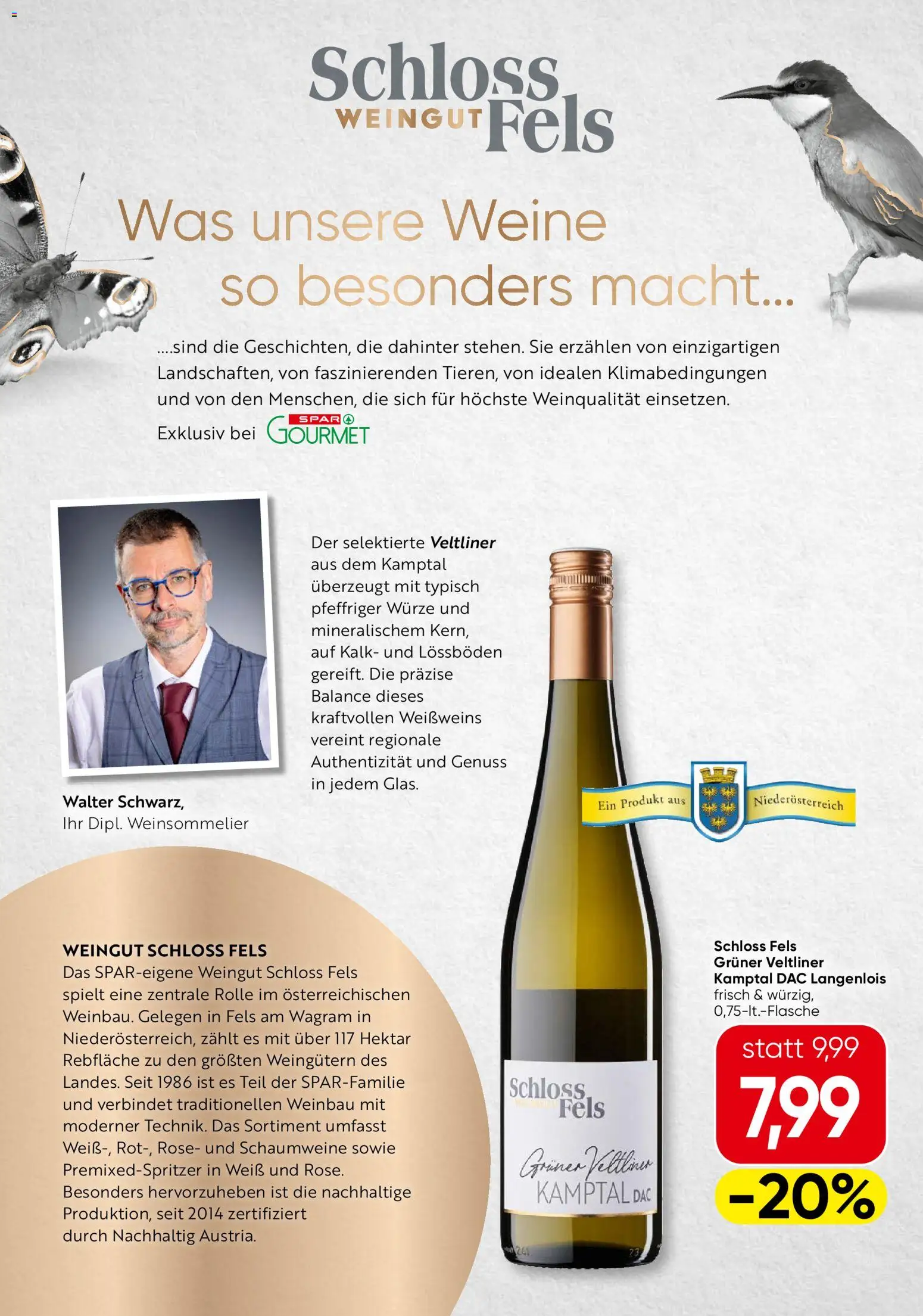 SPAR Gourmet Schloss Weingut Fels Wein gültig ab 23.10.2025 | Seite: 1 | Produkte: Wein