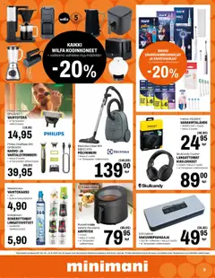  | Sivu: 9 | Tuotteet: Varavirtalähde, Sodastream, Powerbank, Kuulokkeet