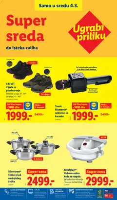 Tronic Bluetooth® mikrofon za karaoke, Sa integrisanim zvučnikom (5 W RMS) i Hall efektom, Svetlosni i zvučni efekti - pregled Lidl kataloga - važi od 26.02.2026 | Strana: 100 | Proizvode: Silvercrest, Cipele, Mikrofon