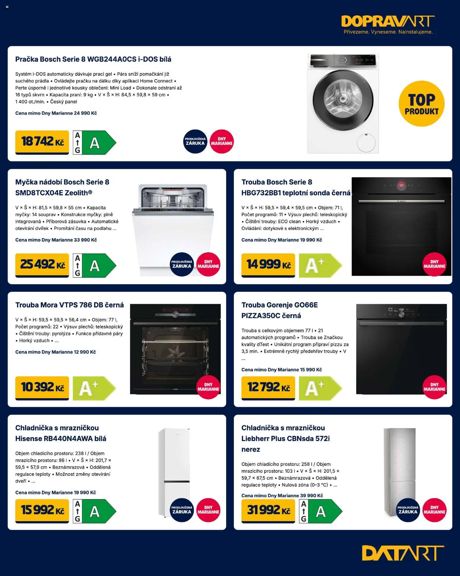 Datart leták od 17.04.2026 | Strana: 19 | Produkty: Prací gel, Myčka, Myčka nádobí, Trouba