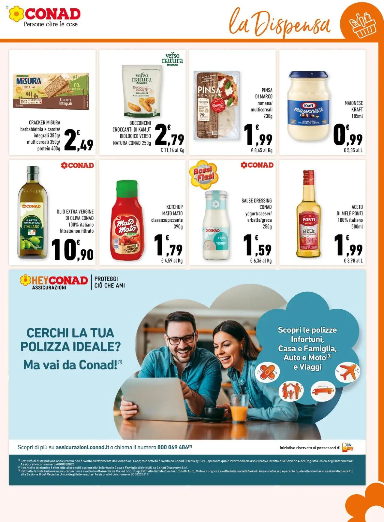 Volantino Conad del 27.08.2025 | Pagina: 9 | Prodotti: Yogurt, Pizza, Maionese, Crackers