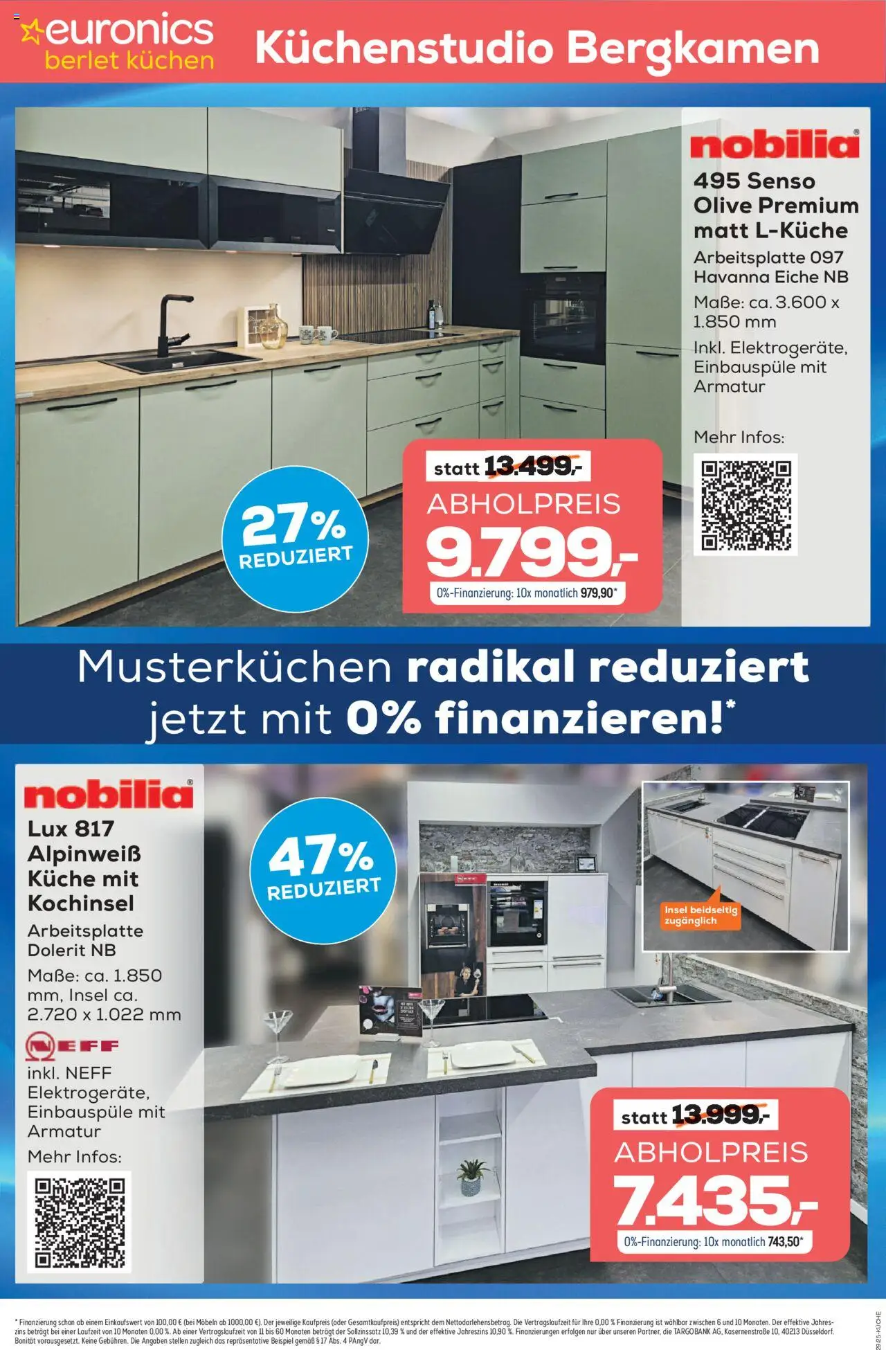 Euronics Küchen-Abverkauf Berlet – gültig ab 05.09.2025 | Seite: 9 | Produkte: Neff, Küche, Armatur, Kuchen