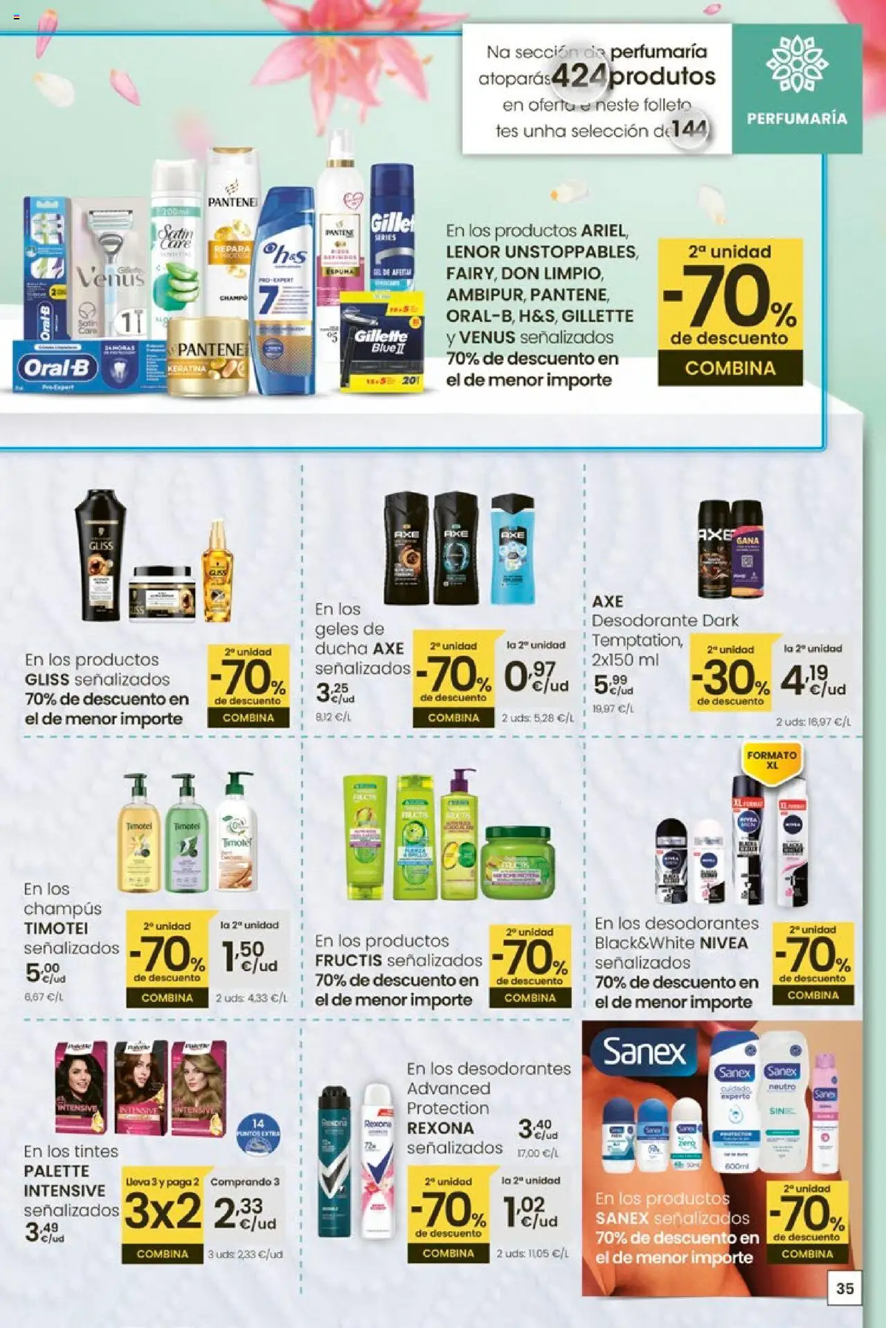Eroski - Ofertón  │ válido desde el 02.10.2025 | Página: 35 | Productos: Desodorante, Ducha