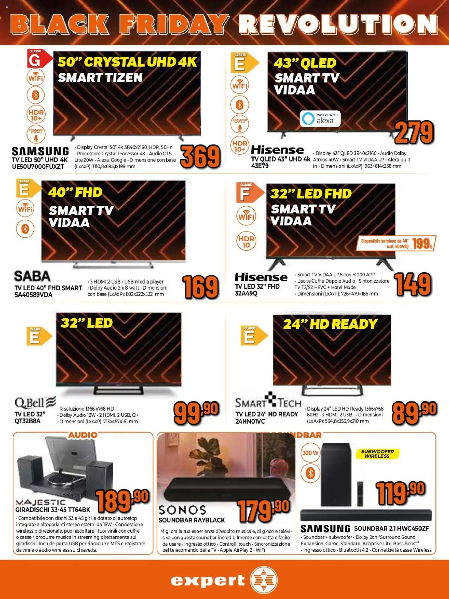 Volantino Expert del 17.11.2025 | Pagina: 17 | Prodotti: Soundbar, TV, Gioco, USB