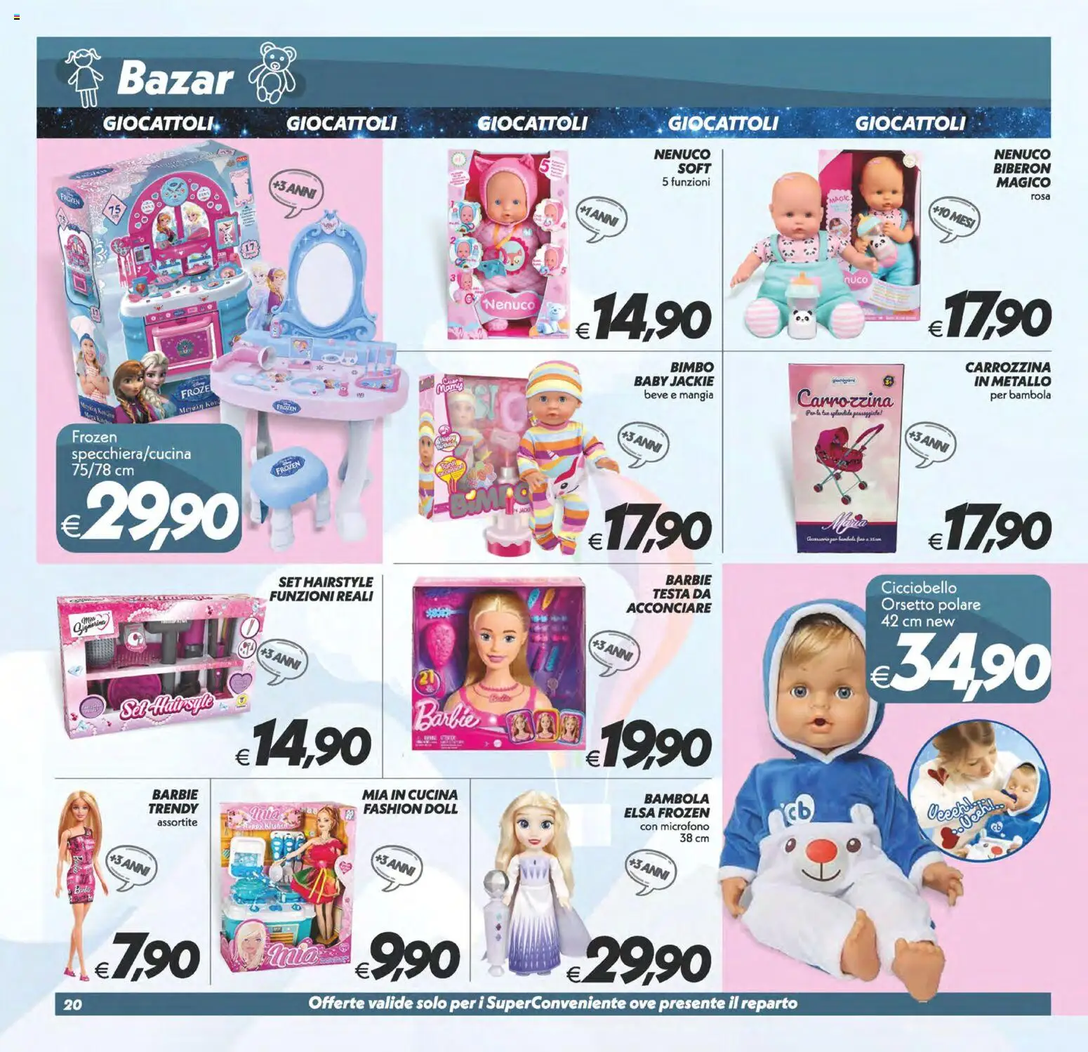Volantino SuperConveniente del 24.10.2025 | Pagina: 20 | Prodotti: Biberon, Microfono