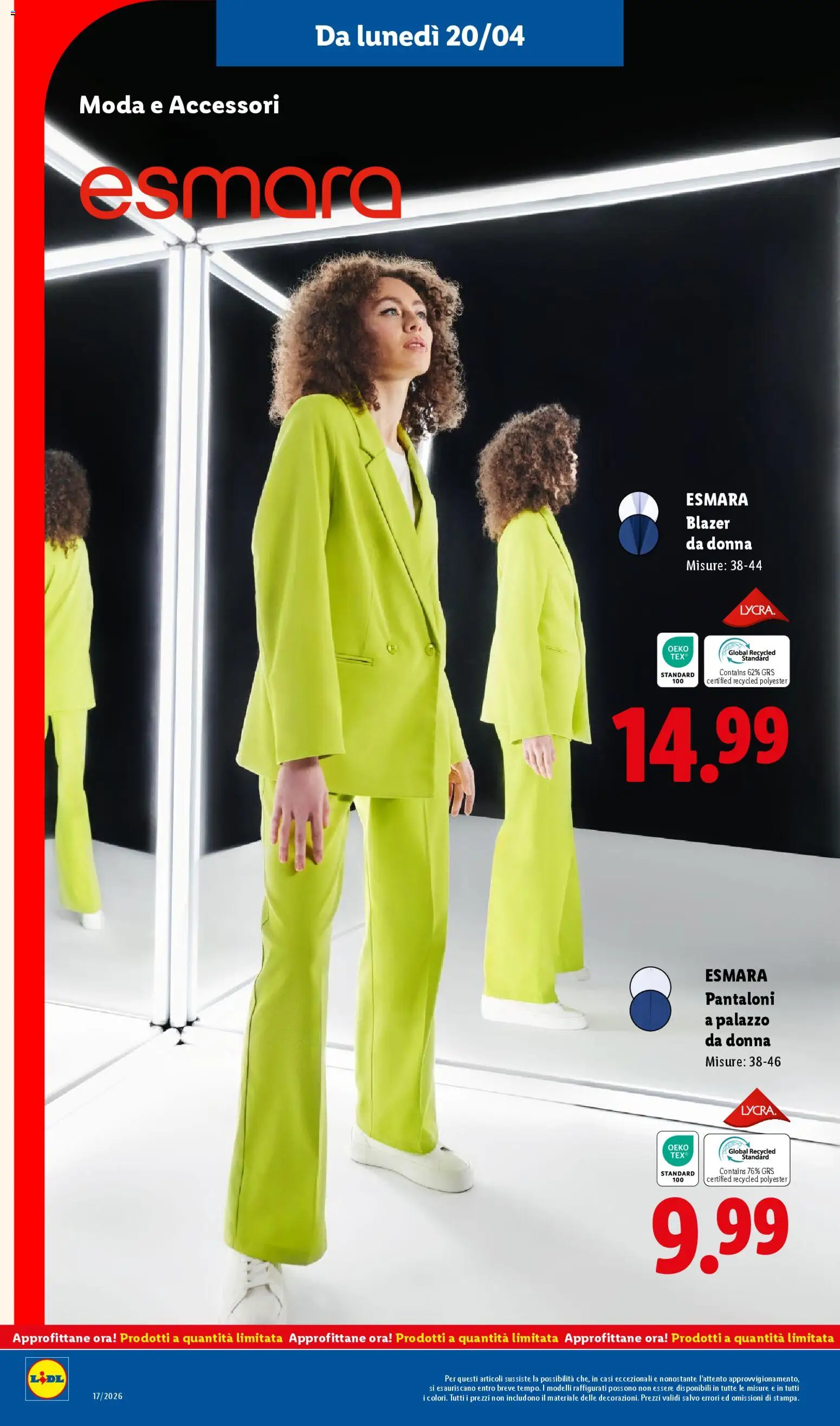 Volantino Lidl del 16.04.2026 | Pagina: 36 | Prodotti: Pantaloni