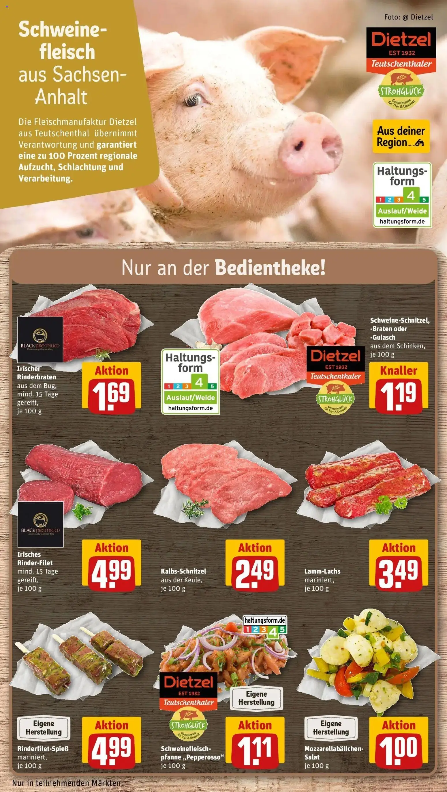 Rewe Prospekt Magdeburg	 – gültig ab 15.03.2026 | Seite: 12 | Produkte: Rinderbraten, Rinderfilet, Schweinefleisch, Salat