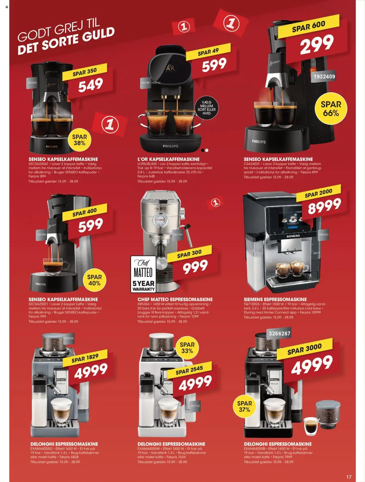 Punkt1 tilbudsavis – gyldig fra 15.09.2025 | Side: 17 | Produkter: Kaffe