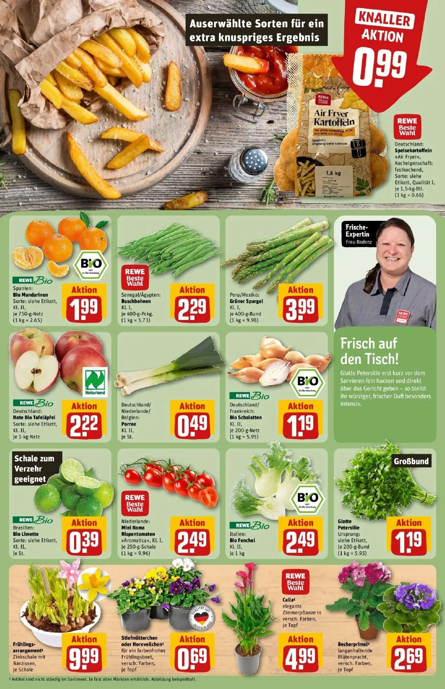 Rewe prospekt Bad Zwischenahn	 – gültig ab 22.02.2026 | Seite: 7 | Produkte: Stiefmutterchen, Tisch, Mandarinen, Petersilie