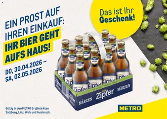 Metro angebote Zugabeaktion Zipfer Märzen ab 30.04.2026 gültig