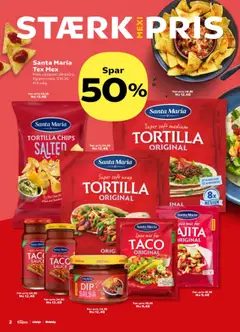 Super Brugsen tilbudsavis – gyldig fra 19.09.2025 | Side: 2 | Produkter: Chips, Salsa, Taco
