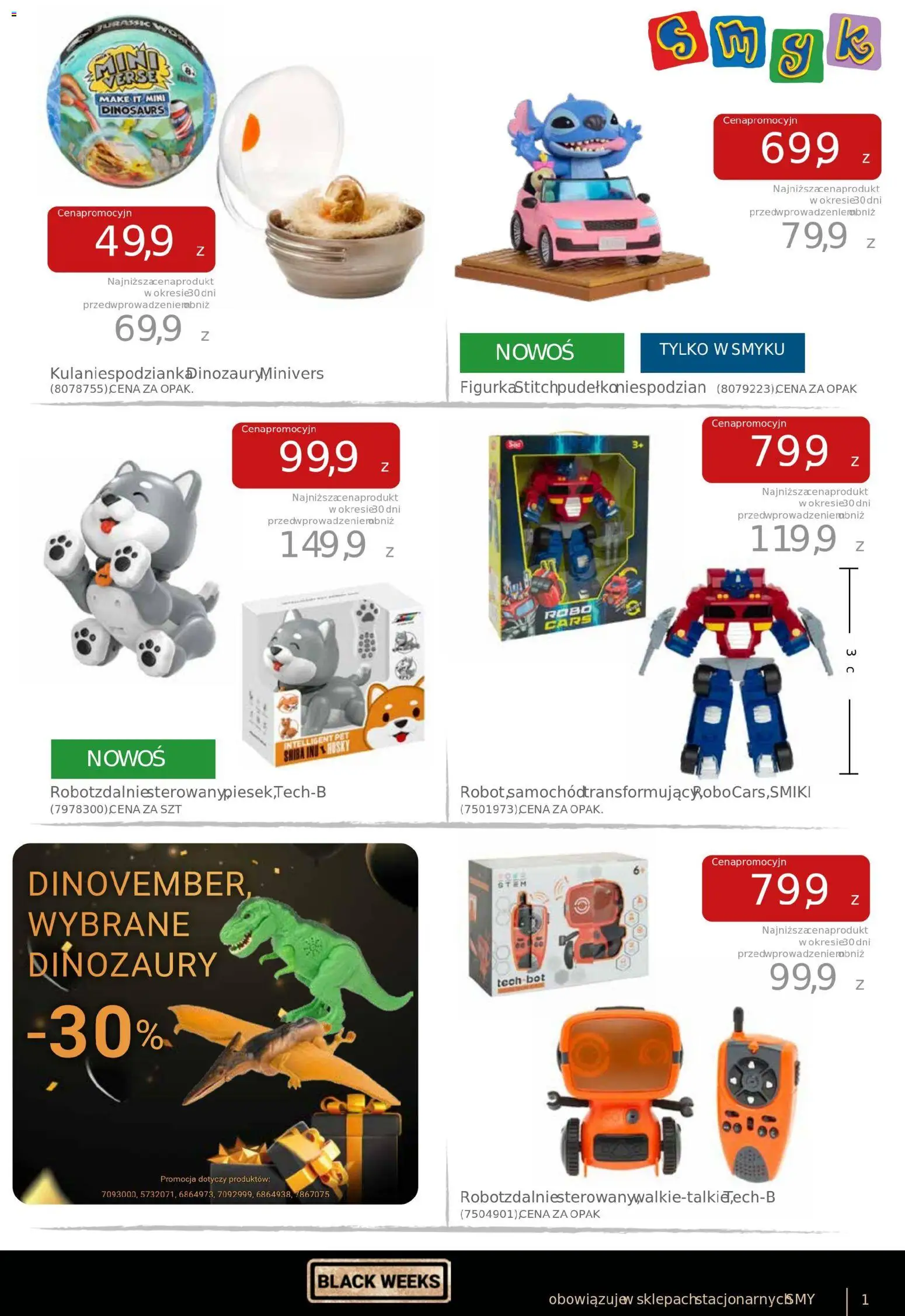 Smyk Black Friday od 04.11.2025 | Strona: 17 | Produkty: Robot