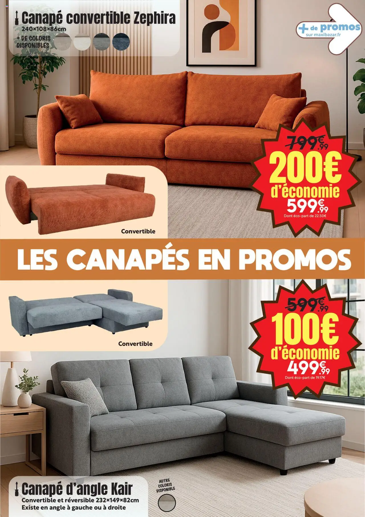  | Page: 5 | Produits: Canapé convertible, Canapé