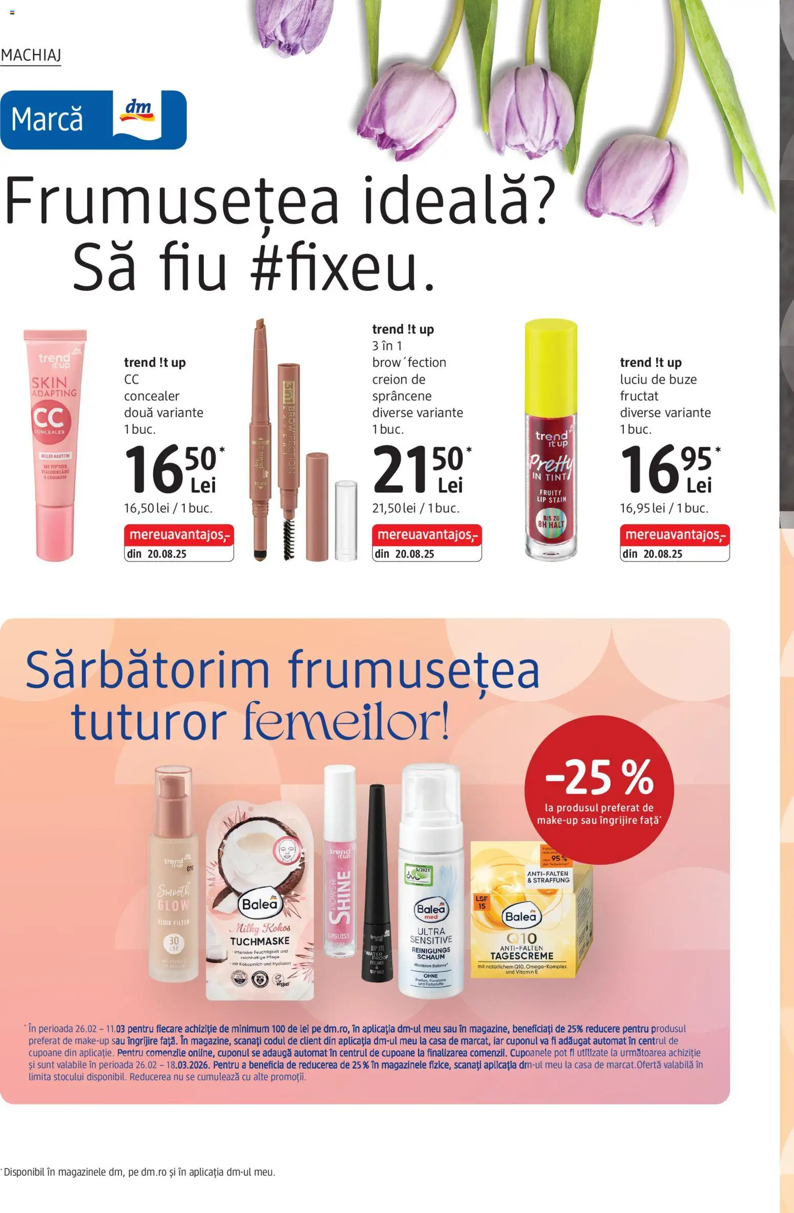 Noul catalog DM drogeriemarkt – valabil de la 05.03.2026 | Pagină: 4 | Produse: Creion de sprâncene, Machiaj, Concealer, Luciu de buze