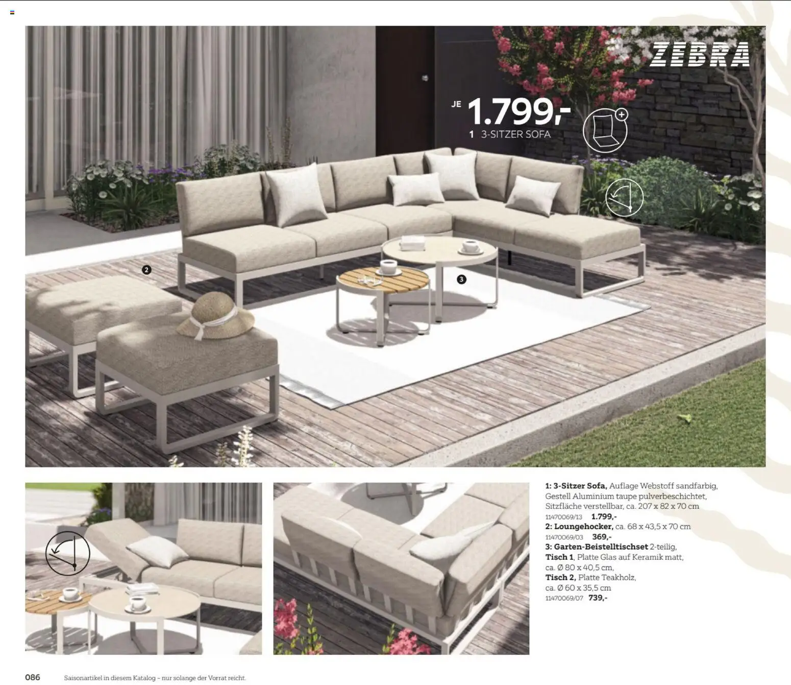 XXXL Lutz My Home Garten – gültig ab 23.02.2026 | Seite: 86 | Produkte: Sofa, Tisch