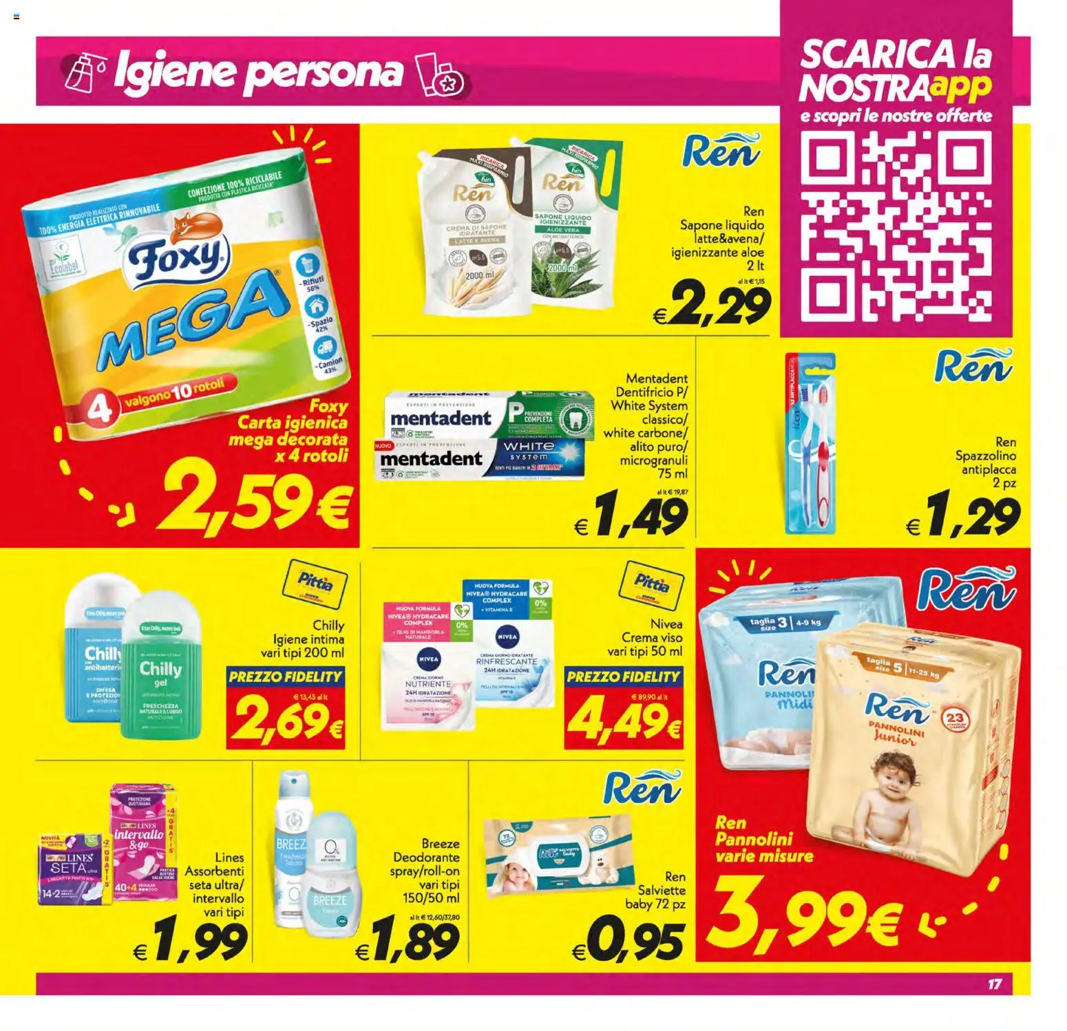 Volantino SuperConveniente del 05.01.2026 | Pagina: 17 | Prodotti: Crema, Deodorante, Crema viso, Latte