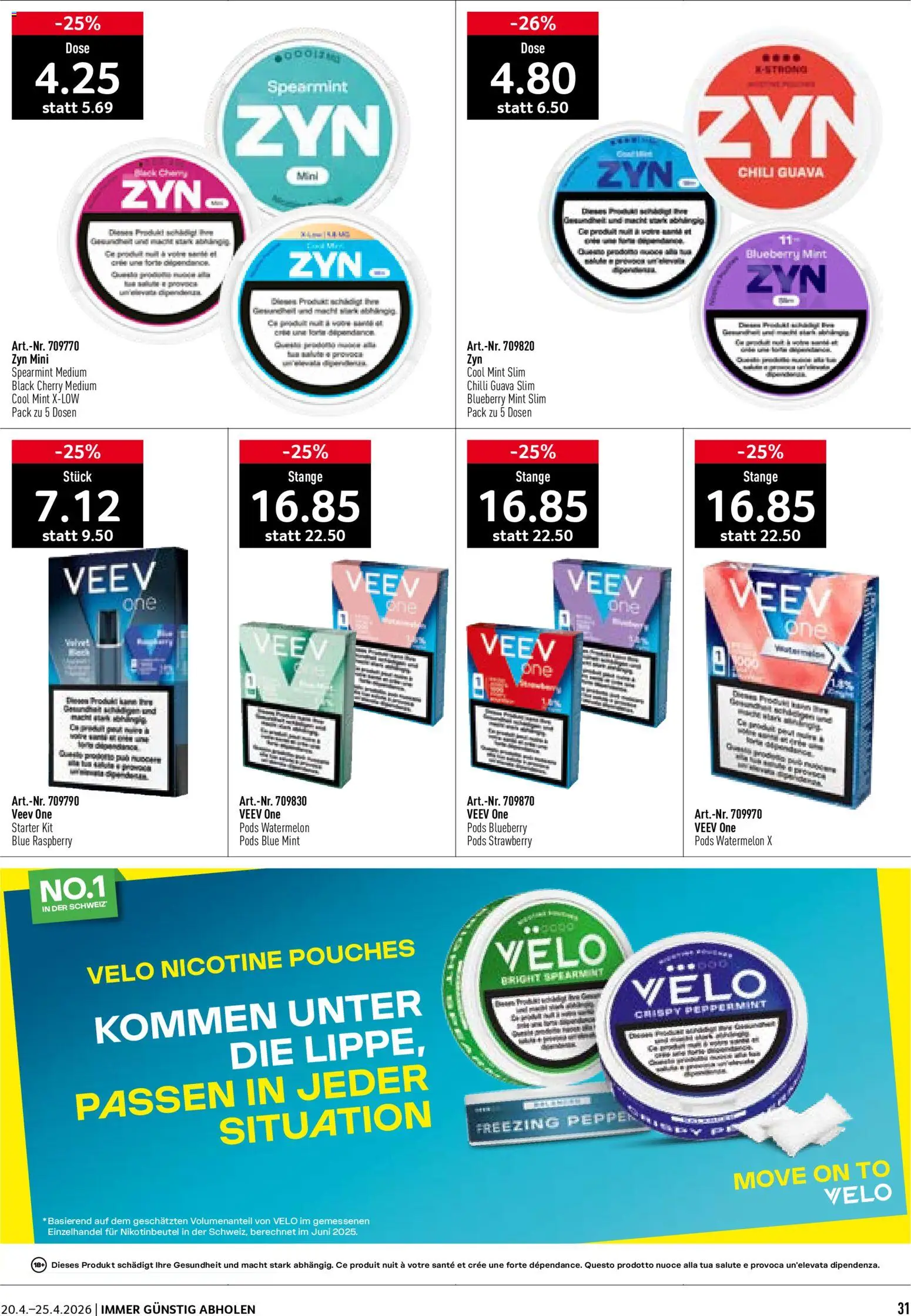 Prodega aktionen – gültig ab 20.04.2026 | Seite: 31 | Produkte: Chili