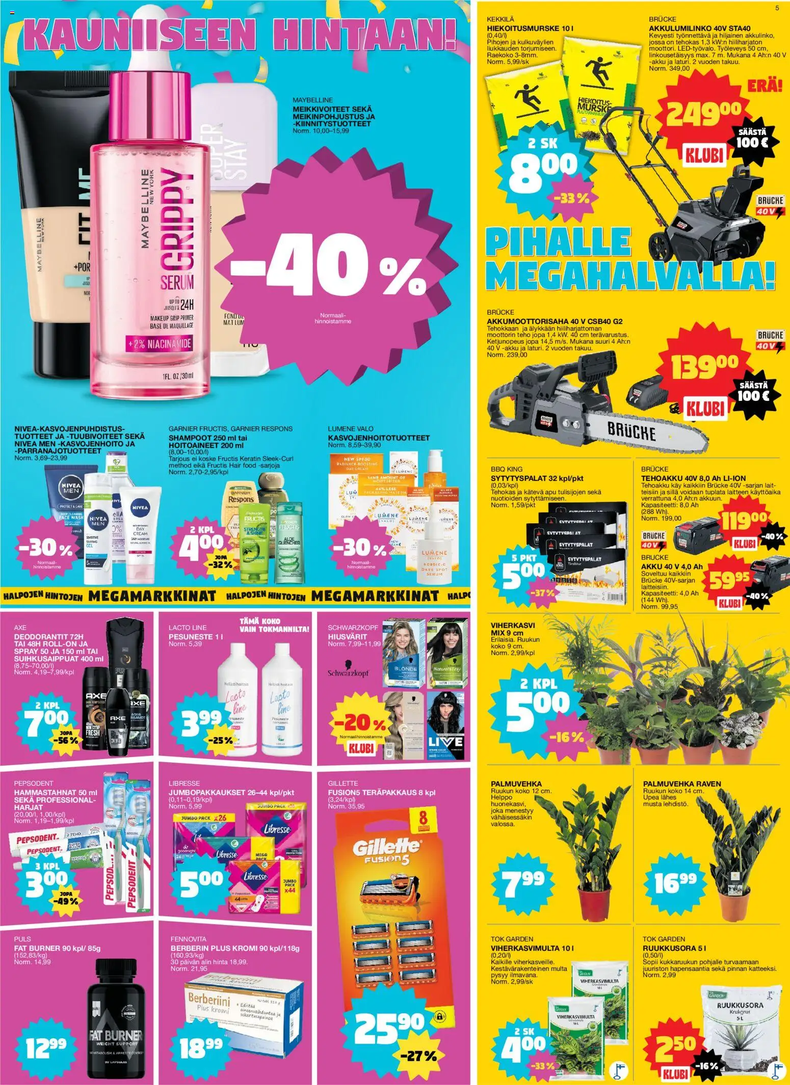 Tokmanni tarjoukset – voimassa 12.01.2026 alkaen | Sivu: 5 | Tuotteet: Multa, Akku, Pesuneste