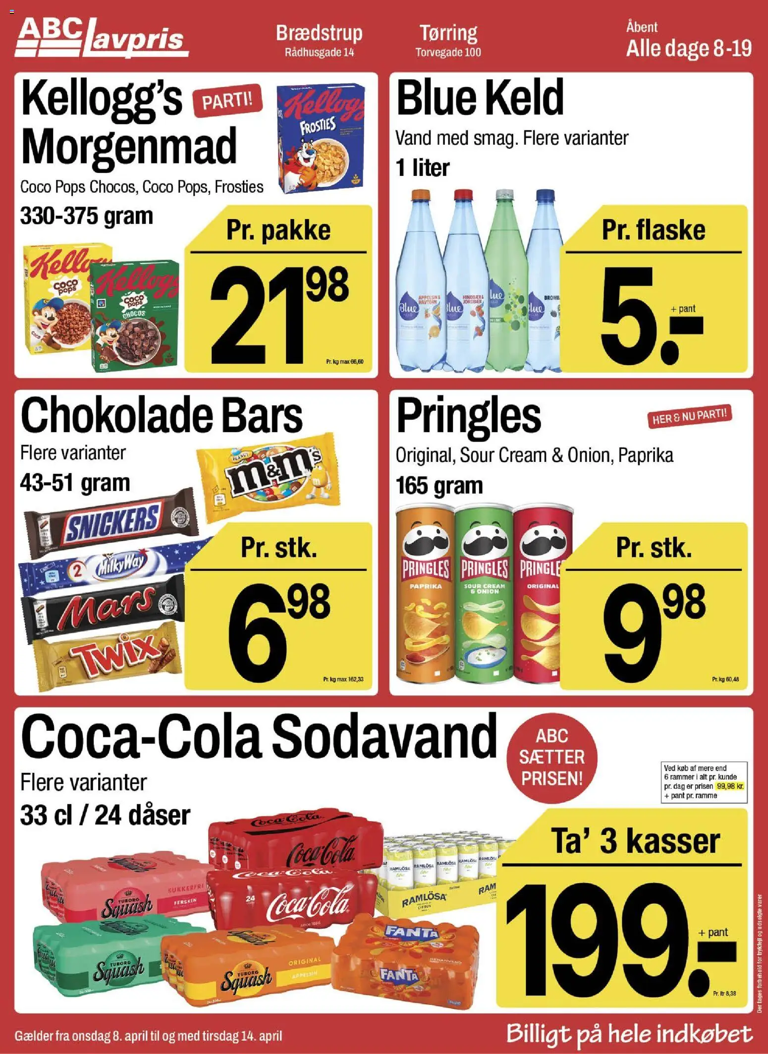 Abc Lavpris tilbudsavis – gyldig fra 08.04.2026 | Side: 6 | Produkter: Rammer, Chokolade, Jordbær, Paprika
