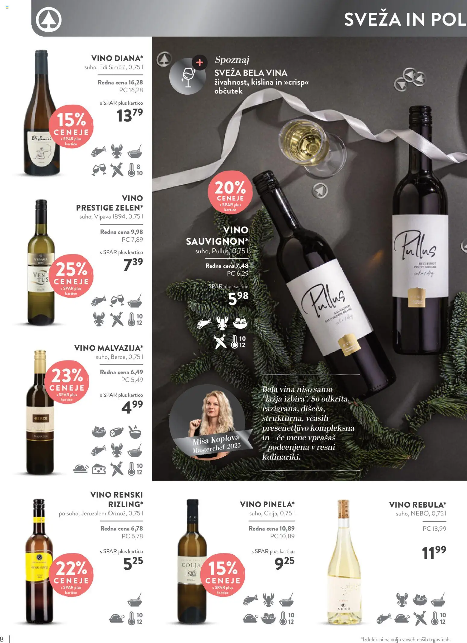 Novi Spar katalog ponudbe – veljaven od 05.11.2025 | Stran: 8 | Izdelki: Vino