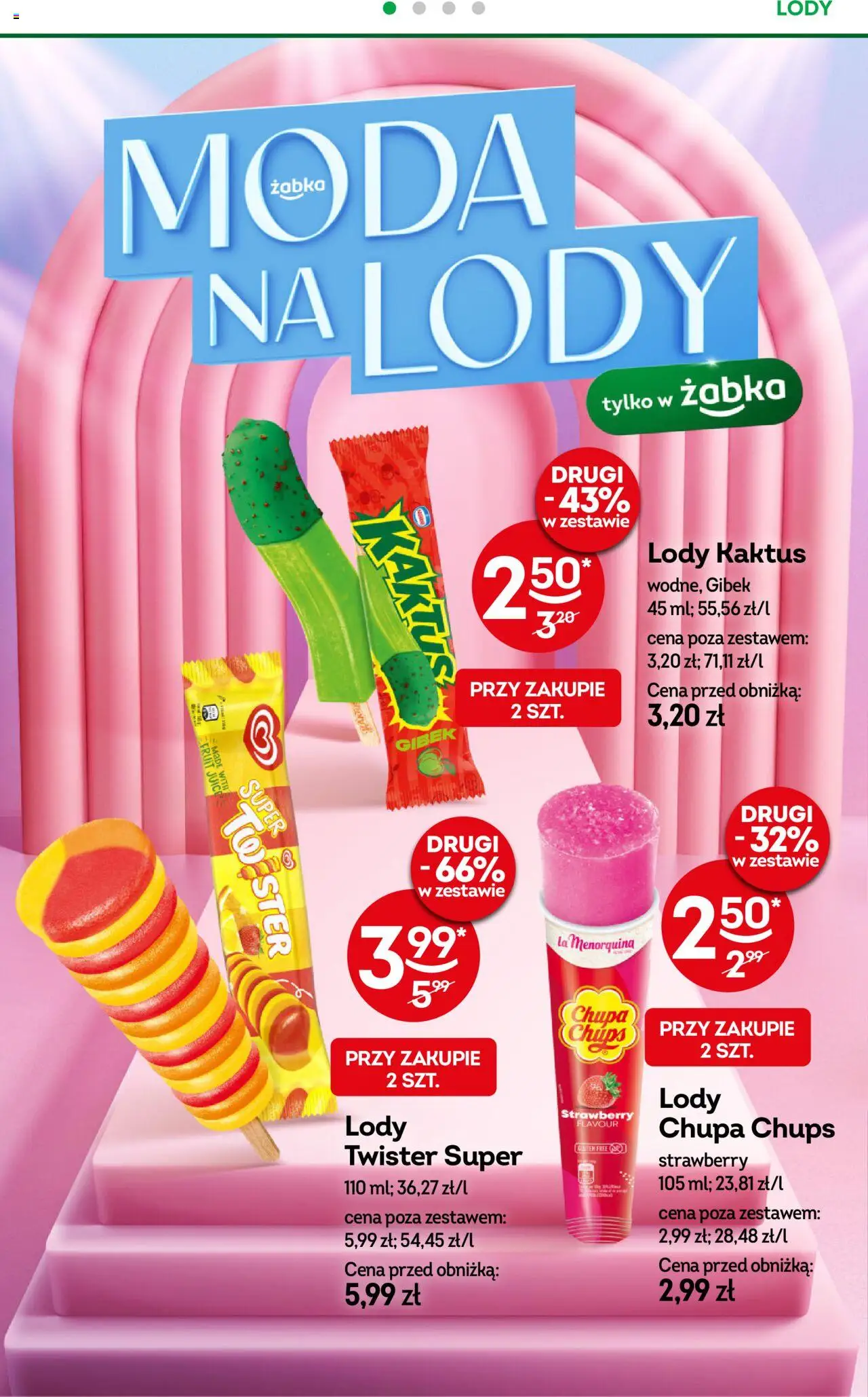 Żabka Gazetka od 21.05.2025 | Strona: 12 | Produkty: Sandwich, Sorbet, Lody Magnum, Lody