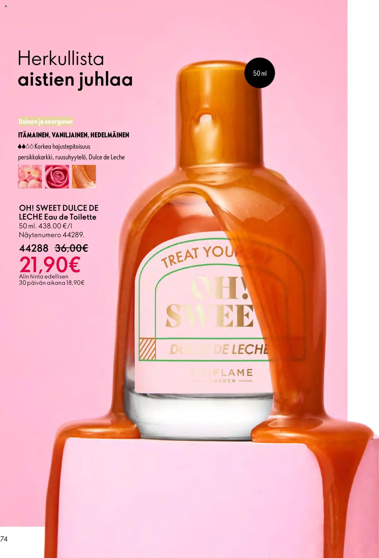 Oriflame - Esite 03 – voimassa 18.02.2026 alkaen | Sivu: 74 | Tuotteet: Eau de toilette