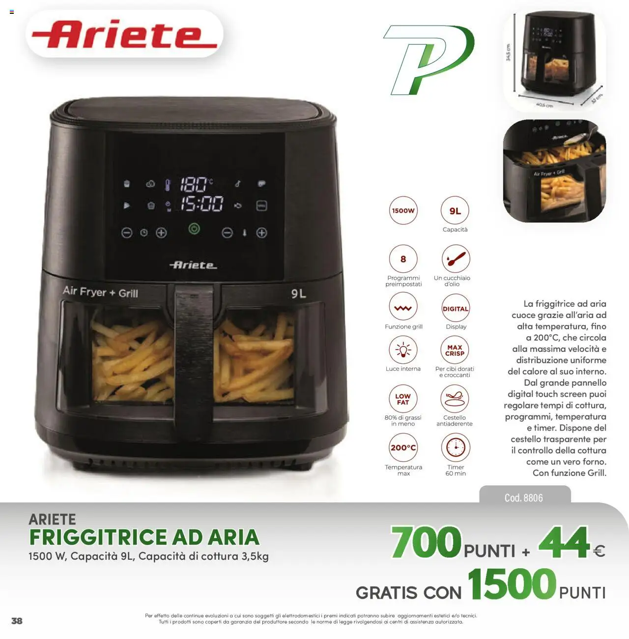 Volantino PIM Supermercati del 12.04.2025 | Pagina: 38 | Prodotti: Friggitrice ad aria, Friggitrice
