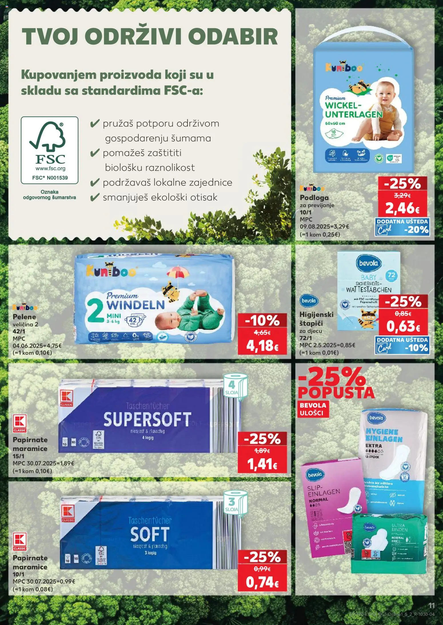 Kaufland katalog | vrijedi od 18.03.2026 | Stranica: 11 | Proizvodi: Pelene, Štapići