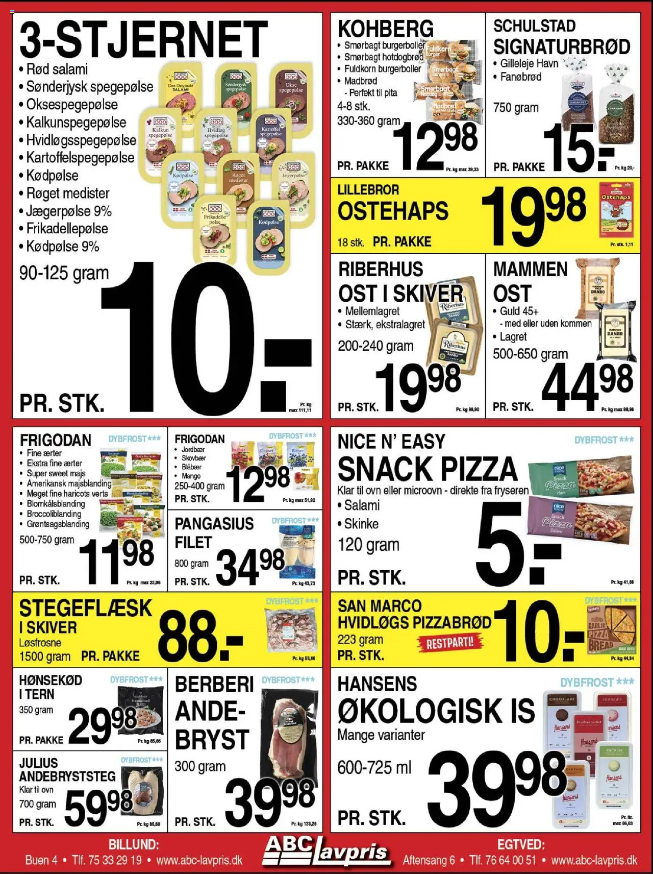 Abc Lavpris tilbudsavis – gyldig fra 08.10.2025 | Side: 5 | Produkter: Mango, Ost, Majs, Burgerboller