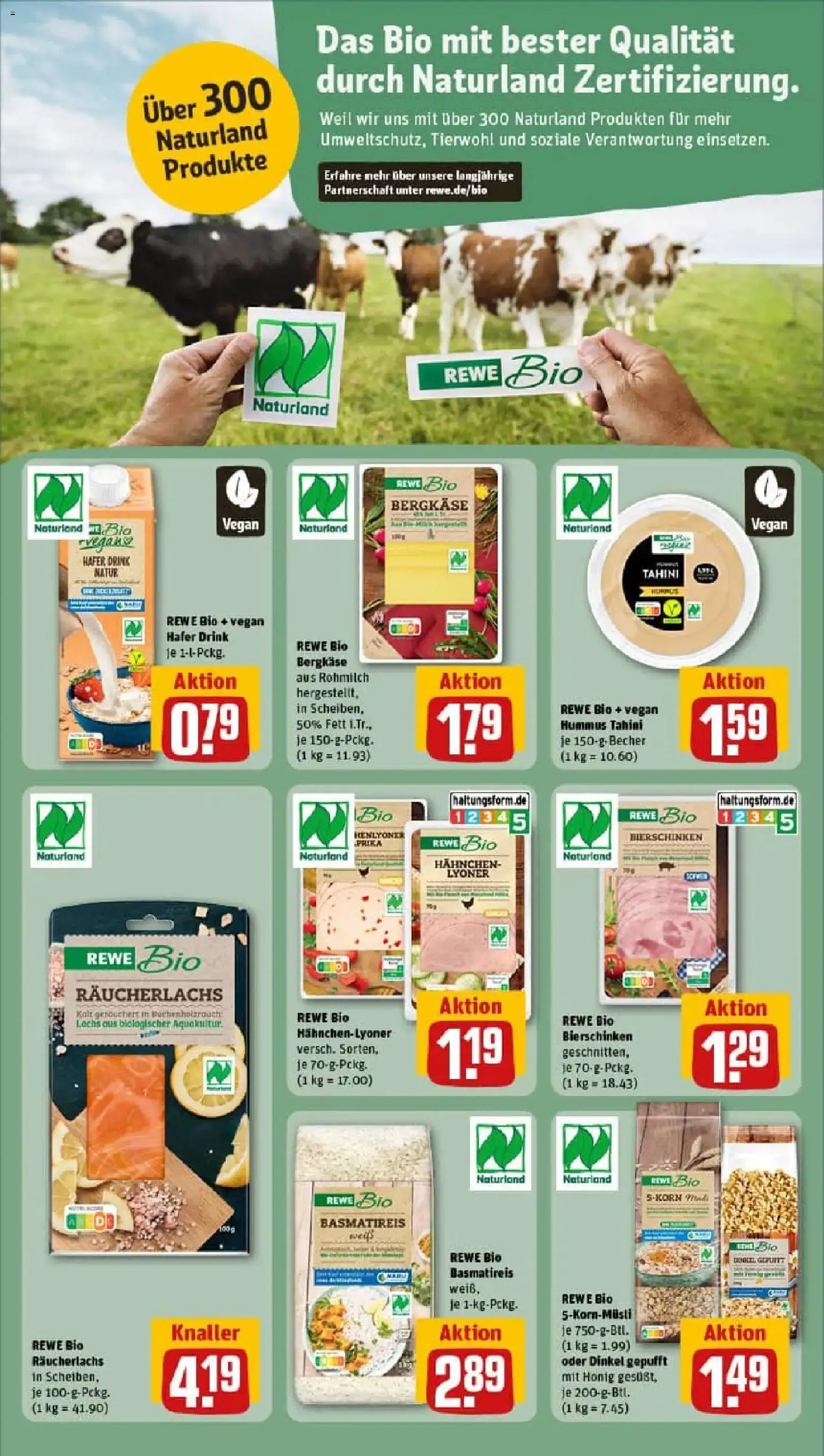 Rewe prospekt Berlin / Prenzlauer Berg	 – gültig ab 04.01.2026 | Seite: 14 | Produkte: Hahnchen, Basmatireis, Räucherlachs, Schinken