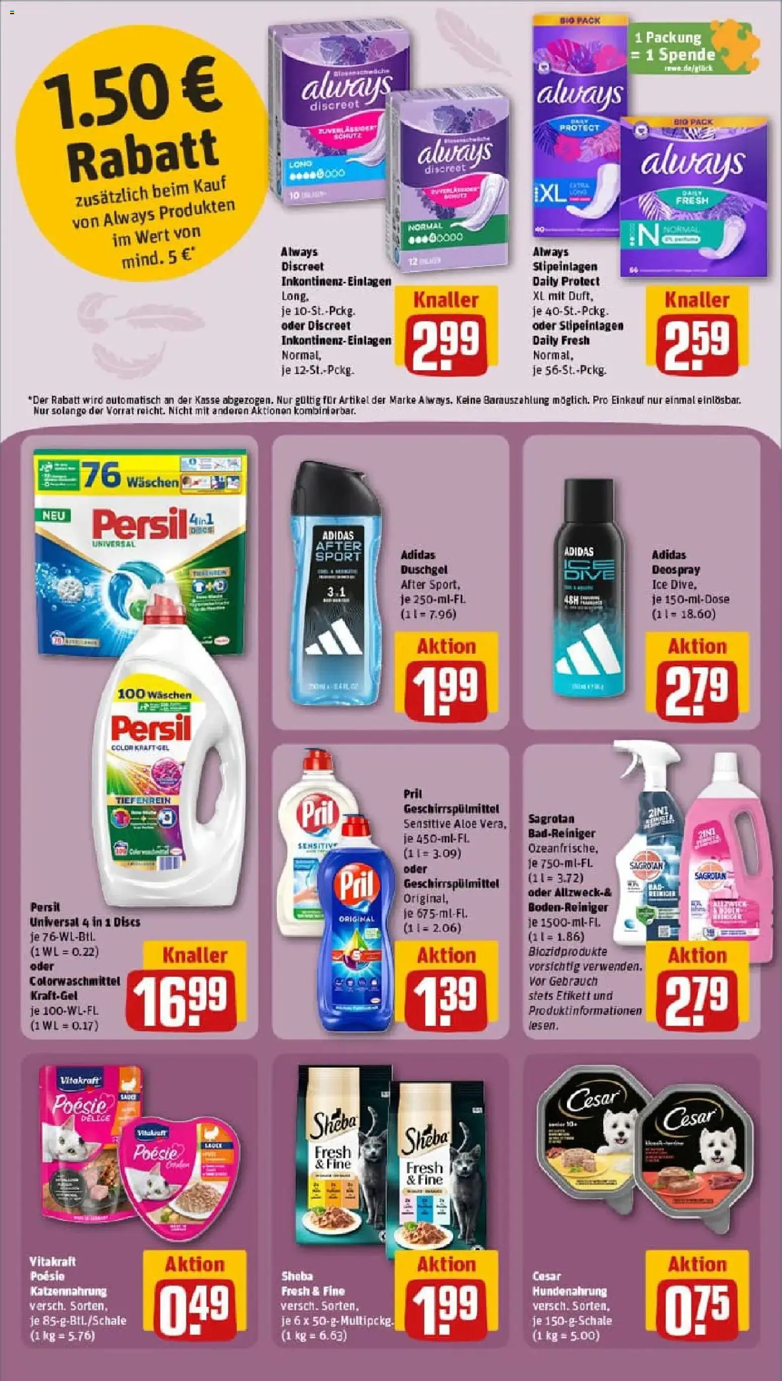Rewe prospekt Schermbeck	 – gültig ab 26.01.2026 | Seite: 22 | Produkte: Duschgel, Deodorant, Shower Gel, Persil